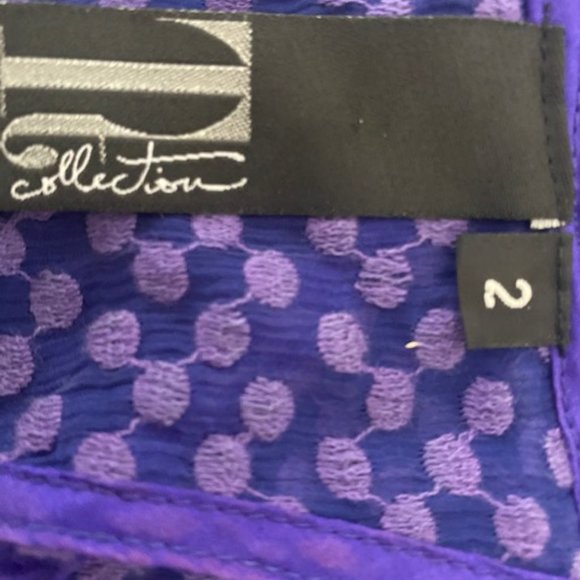 On hold Tt Collection Beautful Purple Silk Dress - Picture 4 of 14